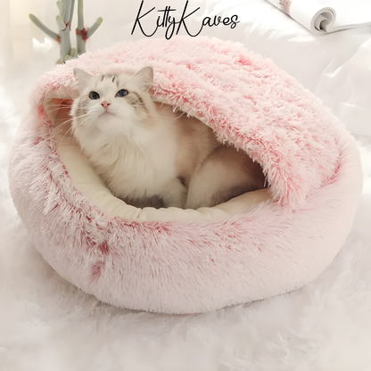 KittyKaves Plush Cocoon Bed