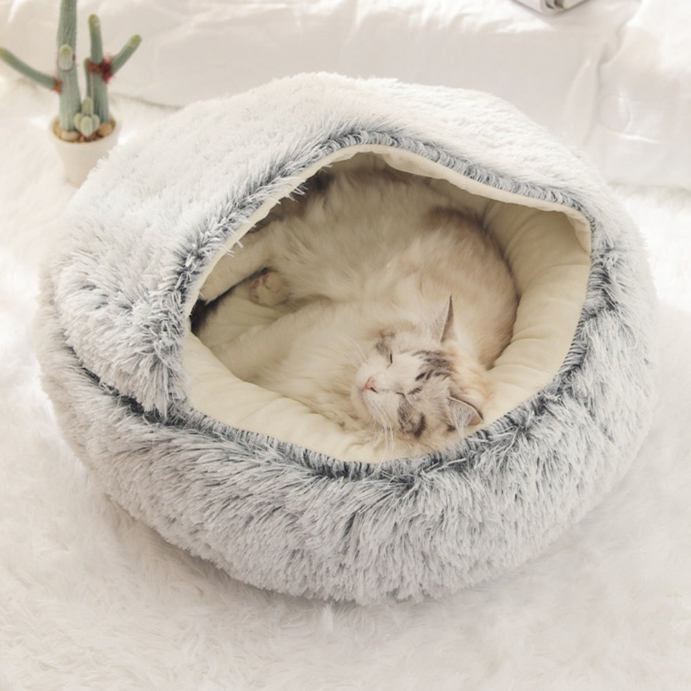 KittyKaves Plush Cocoon Bed